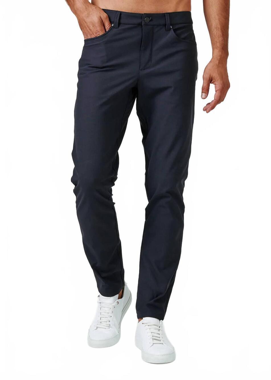 NEW 7DIAMONDS men's infinity 7-pocket pants in charcoal
